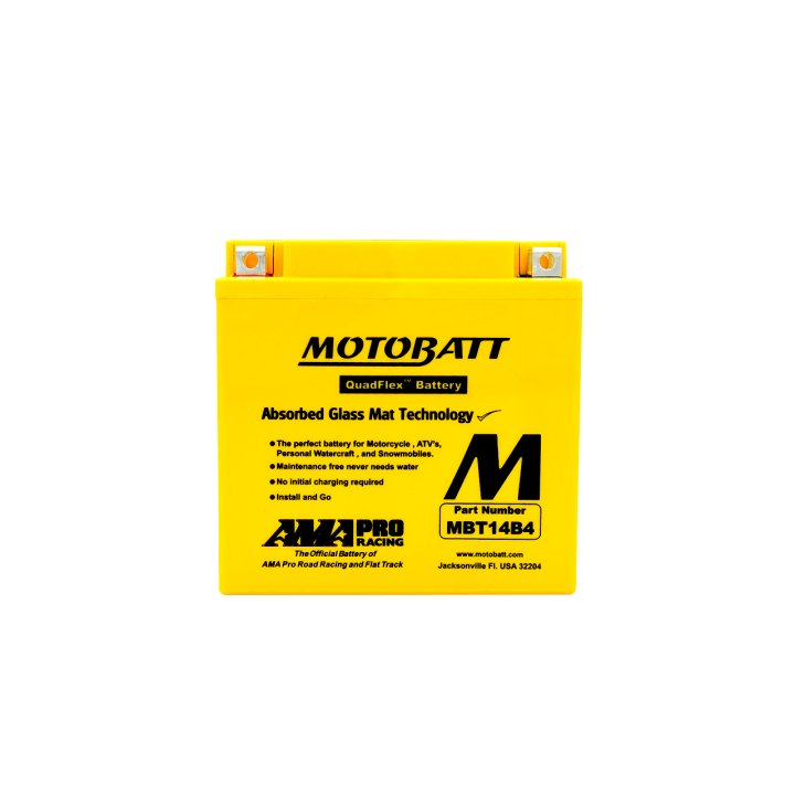 Batería Motobatt YT14BBS-YT14B4 MOTOBATT MBT14B4 - 2