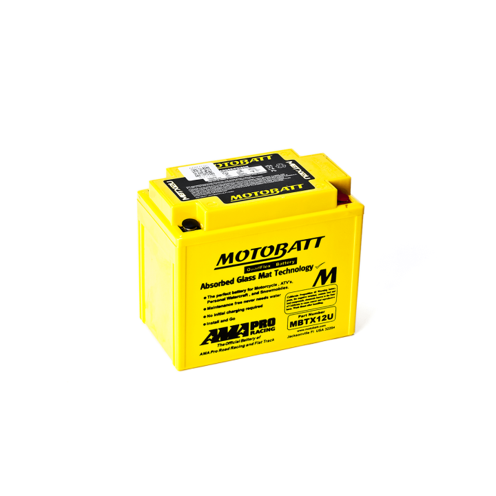 Batería Motobatt YTX12BS,YTX14BS,YTX14LBS,YTX14HBS,YTX15LBS,YB12BB2 MOTOBATT MBTX12U - 1