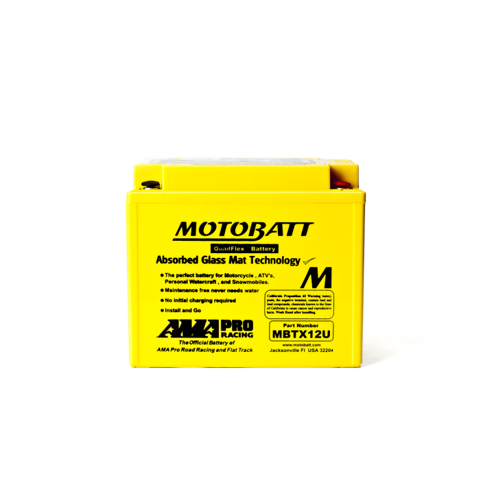 Batería Motobatt YTX12BS,YTX14BS,YTX14LBS,YTX14HBS,YTX15LBS,YB12BB2 MOTOBATT MBTX12U - 2