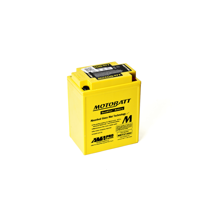 Batería Motobatt YTX14AHBS,YTX14AHLBS,YB14LA2,YB14LB2,YB14B2,YB14AA2 MOTOBATT MBTX14AU - 1