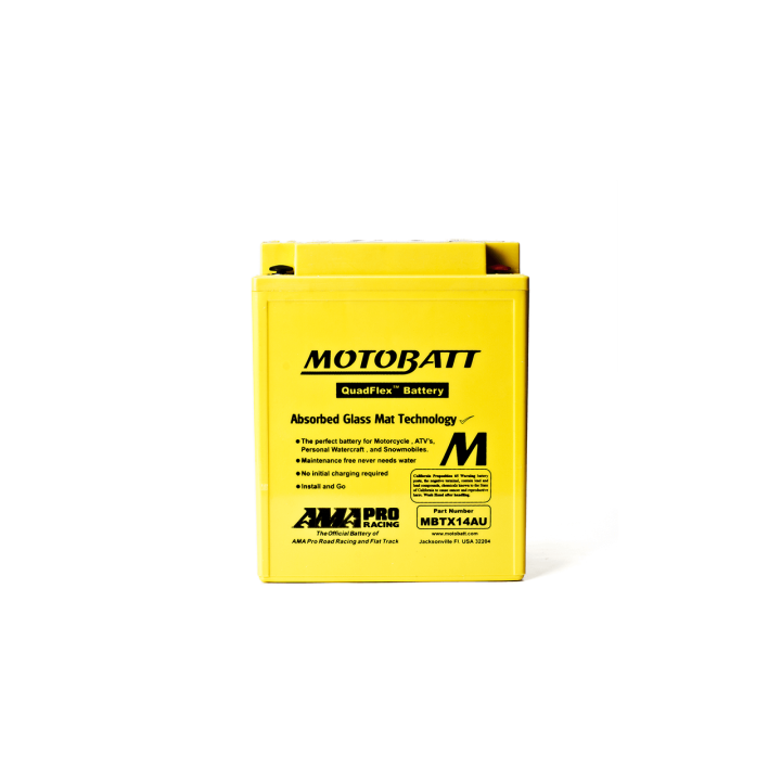Batería Motobatt YTX14AHBS,YTX14AHLBS,YB14LA2,YB14LB2,YB14B2,YB14AA2 MOTOBATT MBTX14AU - 2
