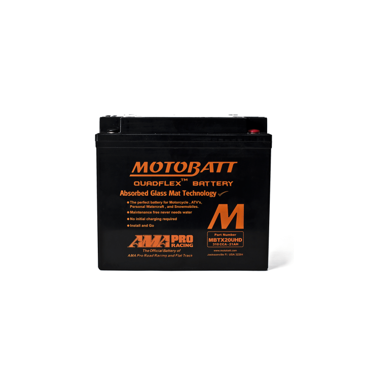 Batería Motobatt YTX20BS,YTX20LBS,YTX20HBS,YB16B,YB16LB,YB16CLB MOTOBATT MBTX20UHD - 2