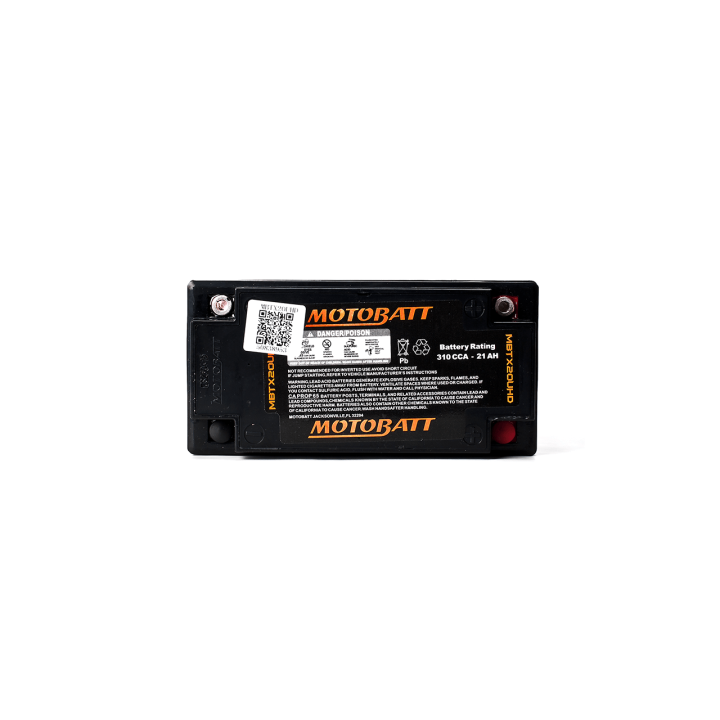 Batería Motobatt YTX20BS,YTX20LBS,YTX20HBS,YB16B,YB16LB,YB16CLB MOTOBATT MBTX20UHD - 3