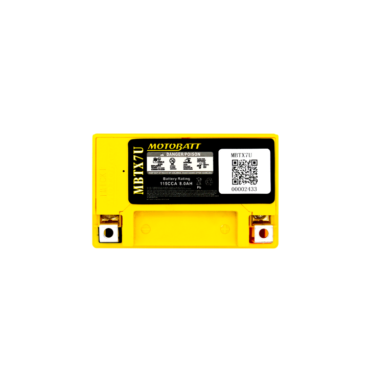 Batería Motobatt YTX7LBS-YTZ8V MOTOBATT MBTX7U - 3