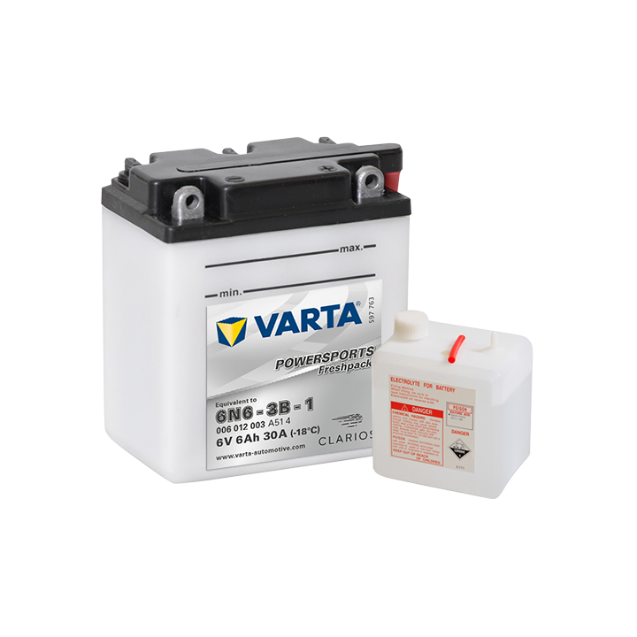 Batería Varta 6N6-3B-1 VARTA 006012003 - 1