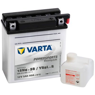 Batería Varta 12N5-3B.YB5L-B VARTA 505012003 ▷telebaterias.com