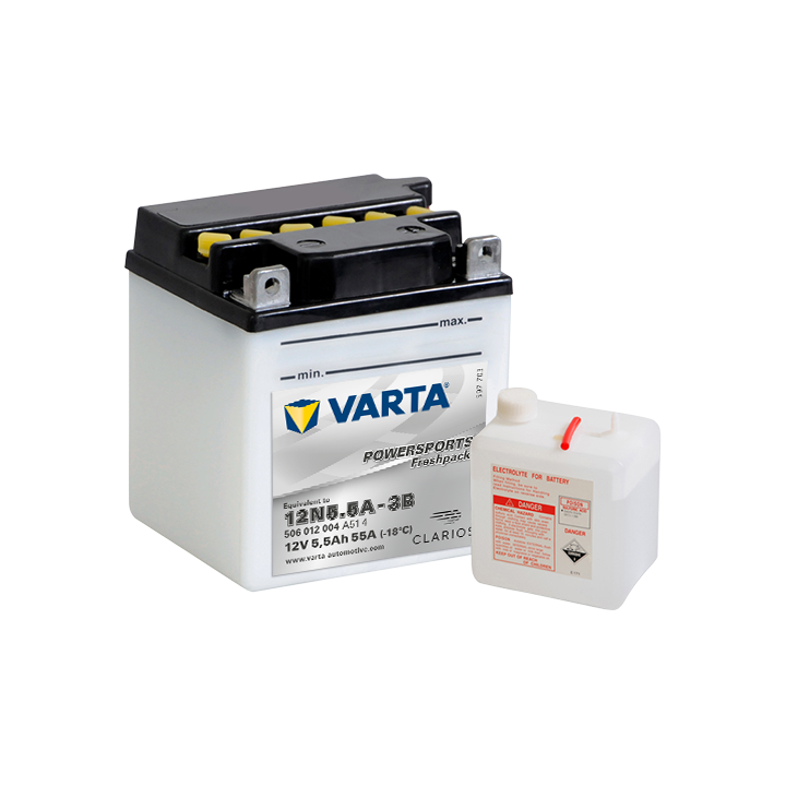 Batería Varta 12N5.5A-3B VARTA 506012004 - 1