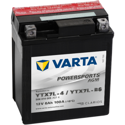 Batterie Varta YTX7L-4,YTX7L-BS VARTA 506014005