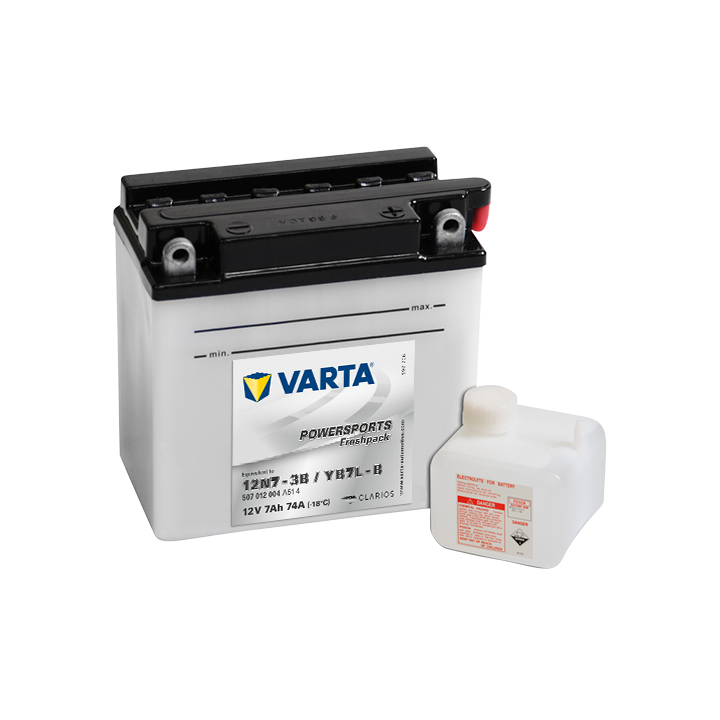 Batería Varta 12N7-3B,YB7L-B VARTA 507012004 - 1
