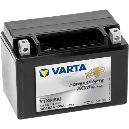Battery Varta YTX9(FA) VARTA 508909013
