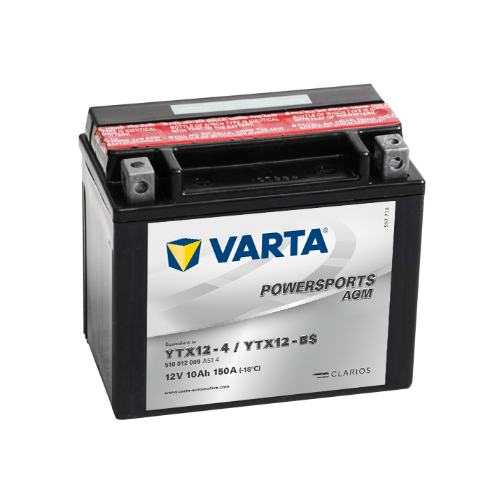 Batería Varta YTX12-4,YTX12-BS VARTA 510012009 - 1