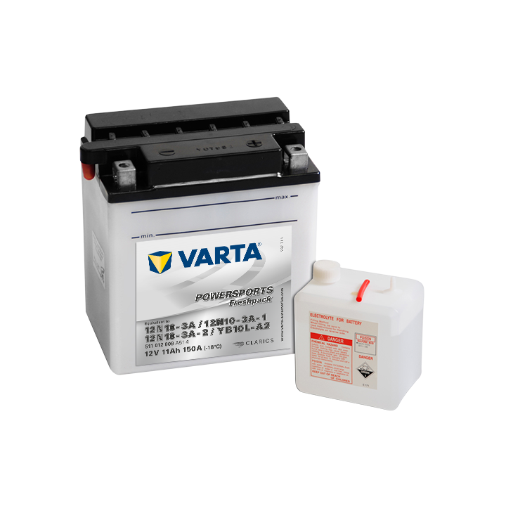 Batería Varta 12N10-3A,12N10-3A-1,12N10-3A-2,YB10L-A2 VARTA 511012009 - 1
