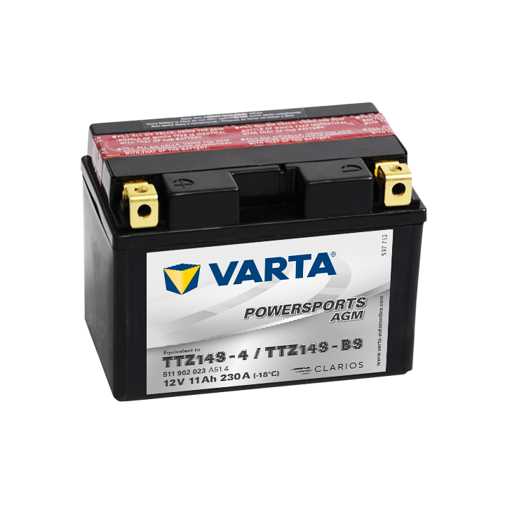 Batería Varta TTZ14S-4,TTZ14S-BS VARTA 511902023 - 1