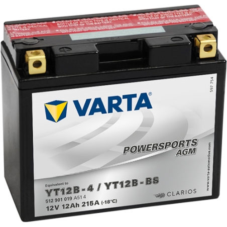 Batterie Varta YT12B-4,YT12B-BS VARTA 512901019