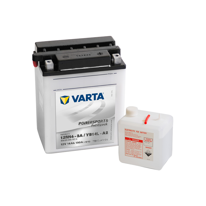 Batería Varta 12N14-3A,YB14L-A2 VARTA 514011014 - 1