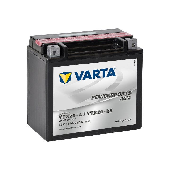Batería Varta YTX20-4,YTX20-BS VARTA 518902026 - 1