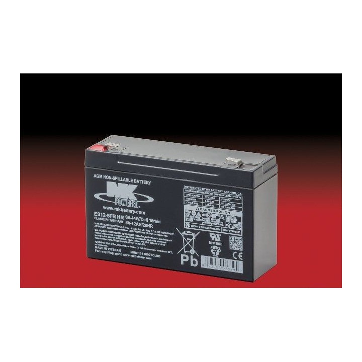 Batería Mk MK ES12-6FR HR - 1