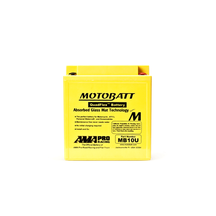 Batería Motobatt YB10AA2,YB10LA2,YB10LBP,YB10LB2 MOTOBATT MB10U - 2