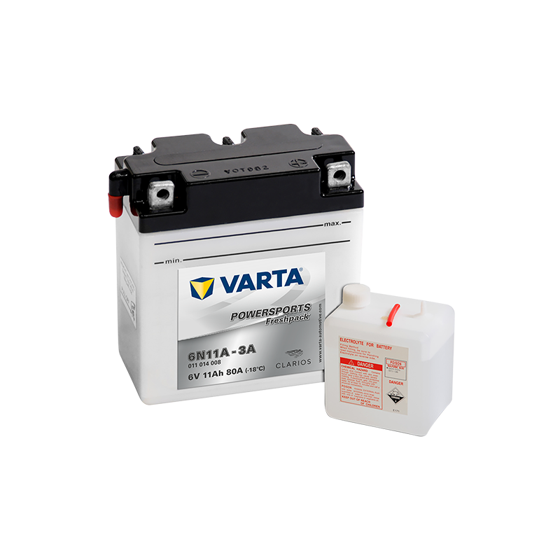 Batería Varta 6N11A-3A VARTA 012014008 ▷telebaterias.com