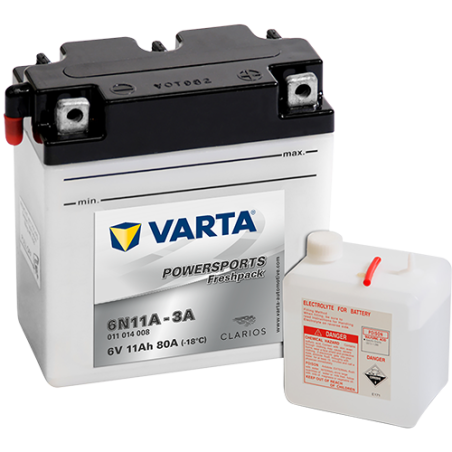 Batería Varta 6N11A-3A VARTA 012014008 ▷telebaterias.com