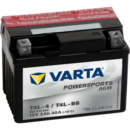 Bateria Varta YT4L-4,YT4L-BS VARTA 503014003 ▷telebaterias.com