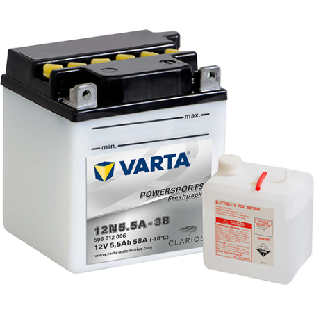 Batterie Varta 12N5.5A-3B VARTA 506012004 ▷telebaterias.com