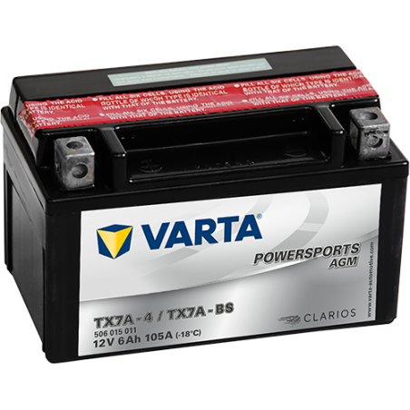 Batterie Varta YTX7A-4,YTX7A-BS VARTA 506015005 ▷telebaterias.com