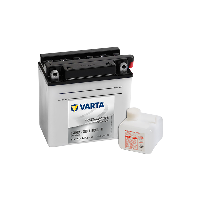 Battery Varta 12N7-3B,YB7L-B VARTA 507012004 ▷telebaterias.com