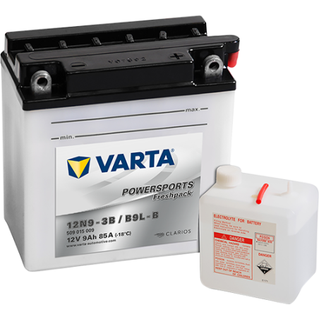 Bateria Varta 12N9-3B,YB9L-B VARTA 509015008 ▷telebaterias.com