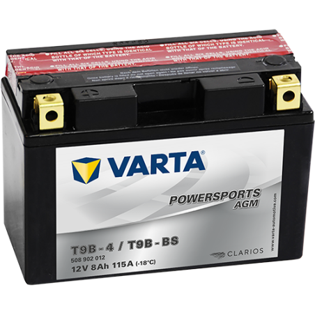 Batería Varta YT9B-4,YT9B-BS VARTA 509902008 ▷telebaterias.com