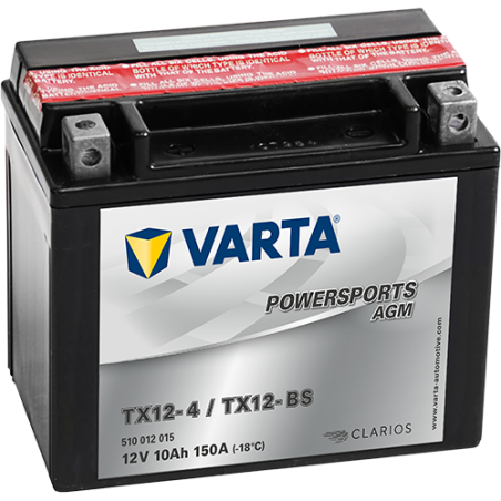 Batterie Varta YTX12-4,YTX12-BS VARTA 510012009 ▷telebaterias.com