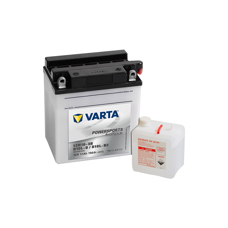 Batería Varta 12N10-3B,YB10L-B,YB10L-B2 VARTA 511013009 - 3