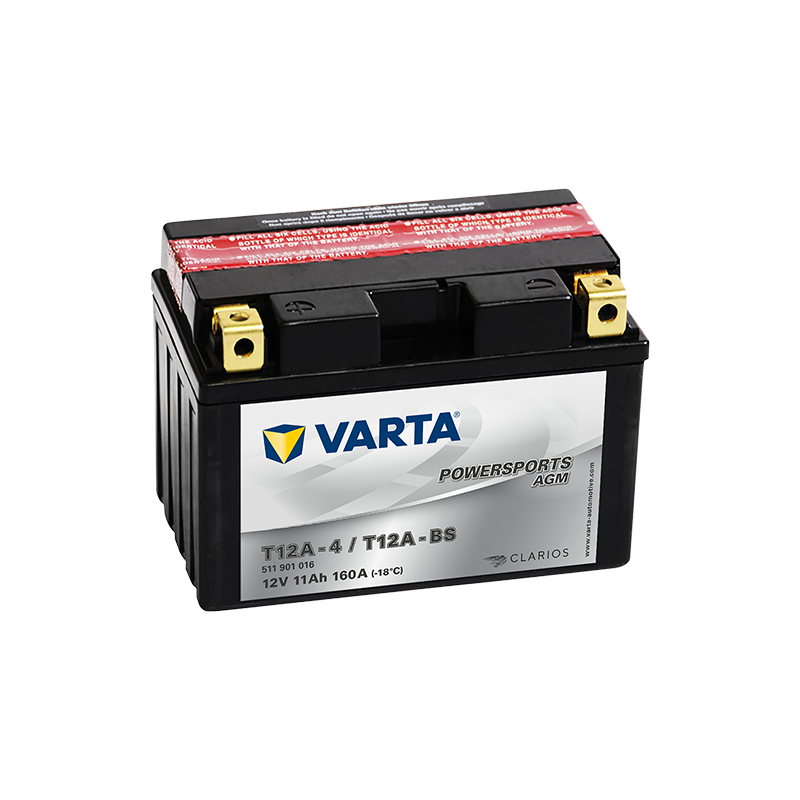 Batería Varta YT12A-4,YT12A-BS VARTA 511901014 ▷telebaterias.com
