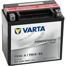 Battery Varta YTX14-4,YTX14-BS VARTA 512014010 ▷telebaterias.com
