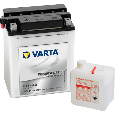 Batería Varta YB14-A2 VARTA 514012014 - 3