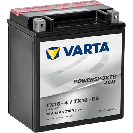 Bateria Varta YTX16-4,YTX16-BS VARTA 514902022 ▷telebaterias.com