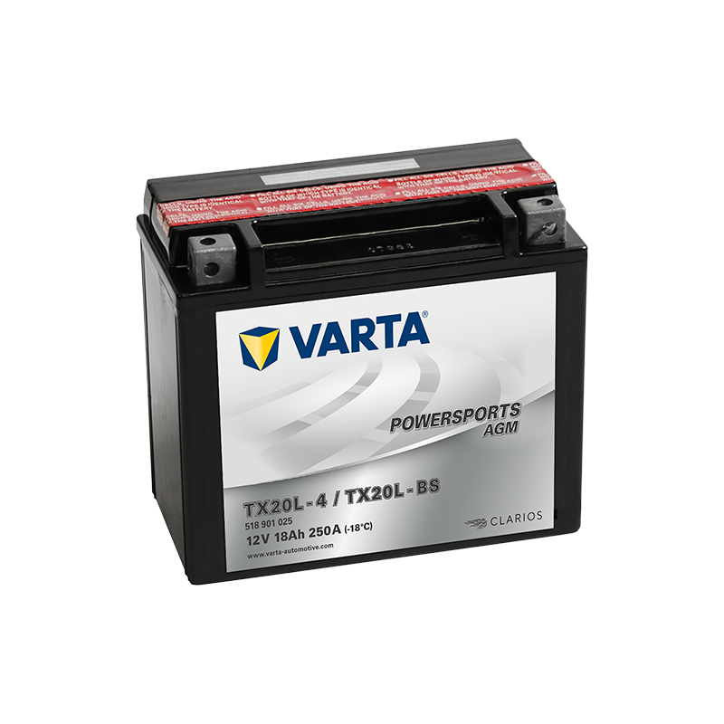 Batería Varta YTX20L-4,YTX20L-BS VARTA 518901026 ▷telebaterias.com