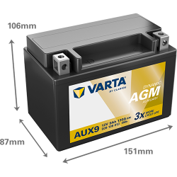 Batterie Varta AUX9 ▷telebaterias.com