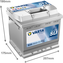 Batterie Varta B20 ▷telebaterias.com