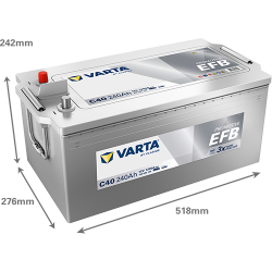 Batería Varta C40 - 6