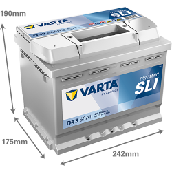 Bateria Varta D43 ▷telebaterias.com