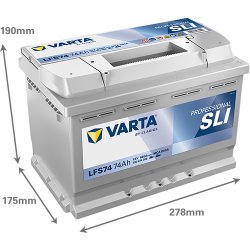 Batería Varta LFS74 - 6