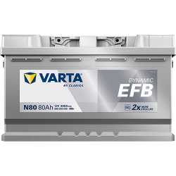 Batería Varta N80 - 7