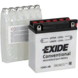 Motorradbatterie 5Ah 12V 40A Exide 12N5-3B | telebaterias.com