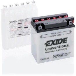 Batería de moto 9Ah 12V 85A Exide 12N9-3B | telebaterias.com