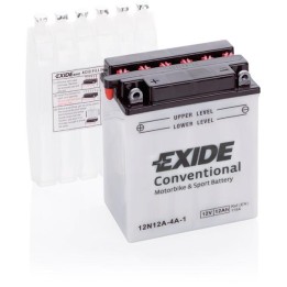 Batteria per moto 12Ah 12V 115A Exide 12N12A-4A-1 | telebaterias.com