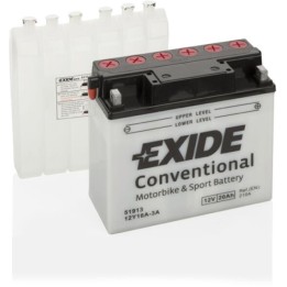 Batería de moto 20Ah 12V 210A Exide 12Y16A-3A | telebaterias.com