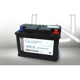 Batteria 51Ah 12V Q-Battery 12GEL-51 | telebaterias.com