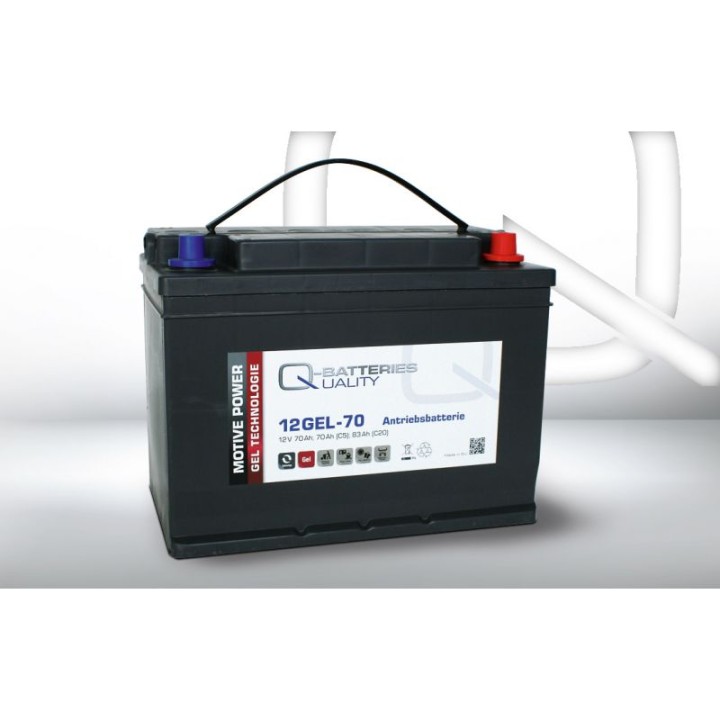 Batterie 70Ah 12V Q-Battery 12GEL-70 | telebaterias.com