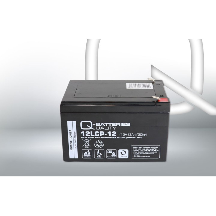 Wheelchair battery 13Ah 12V Q-Battery 12LCP-12 | telebaterias.com